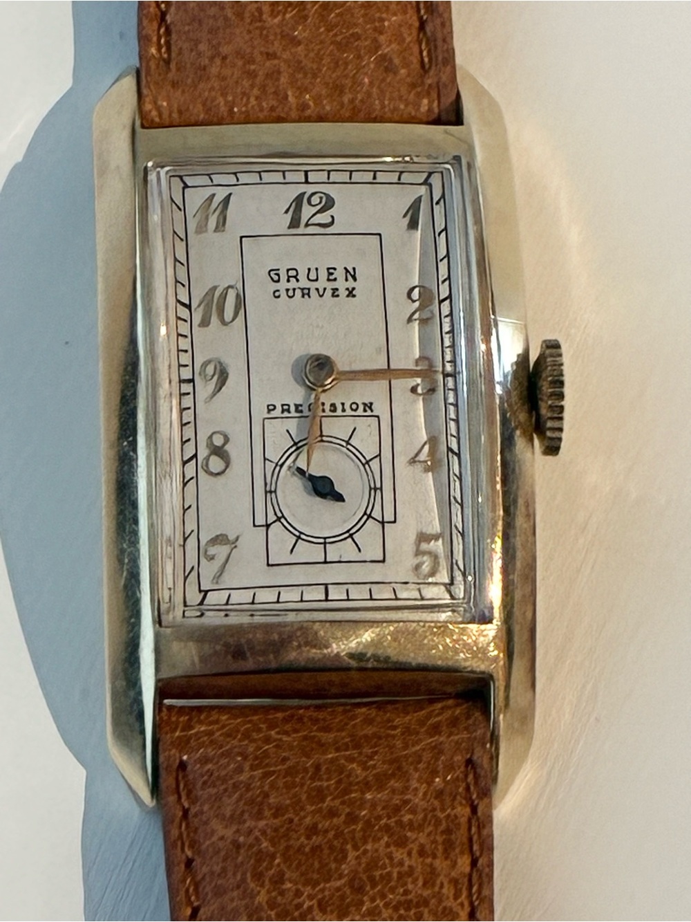 Gruen Curvex Precision 14k Gold Dress Watch